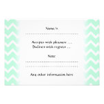 Mint Green Zigzag Stripes. Invitations
