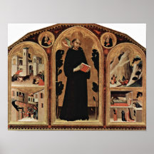 Miracle cures of St. Augustine by Simone Martini Posters
