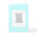 miracle marriage, I love you card