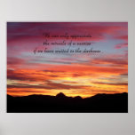 Miracle of a sunrise inspirational poster posters