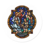 Miracle of the Loaves and Fish Stained Art stickers