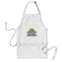 Miracles and Bosses ... Funny Apron
