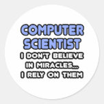 Miracles and Computer Scientists Stickers