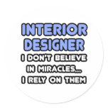 Miracles and Interior Designers stickers