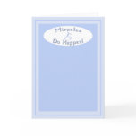 Miracles Do Happen Baby Announcements BLUE Greeting Card