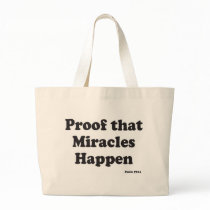Miracles Happen Canvas Bag