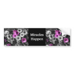 Miracles Happen Daisies Bumper Sticker
