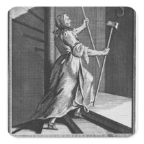 Miraculous healing of a paralytic square sticker