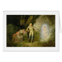 Miranda, Prospero and Ariel, from 'The Tempest' by Card