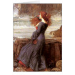 Miranda The Tempest by John William Waterhouse Greeting Card