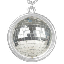 Mirror Ball Pendant Necklace