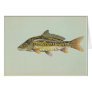 Mirror carp greeting card