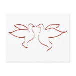 Mirror Image Doves Clipart postcards