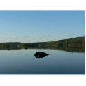 Mirror Lake With Stone In Water photo sculptures
