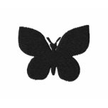 Mirrored Butterfly Embroidered Ladies T-Shirt embroidered shirts