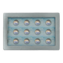Mirrored Spheres Belt Buckle