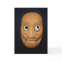 Misawa Noh Mask Greeting Card
