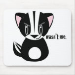 Mischievious Cartoon skunk mousepads