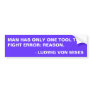 Mises Quote 2 Bumper Sticker