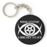 MISKATONIC LIBRARY STAFF keychains