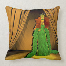 Miss Amanda Handlme 2-Sided Pillow (Yellow/Green)
