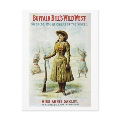 Miss Annie Oakley Post Card by CircusArt