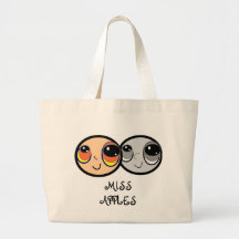 Miss Apples Cartoon Tote. Tote Bags