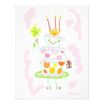 miss birthday cake party invitation