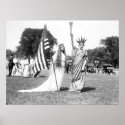 Miss Columbia and Lady Liberty: 1919 posters