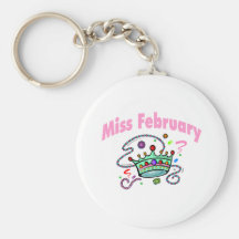 Miss February (2) Keychain