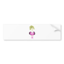 Miss-fit Ballet girl digital art Bumper Stickers