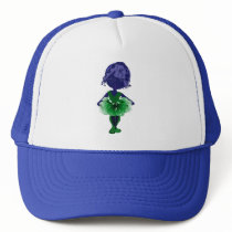 Miss-fit Green Tutu Ballerina Art Mesh Hat