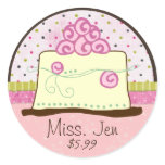 Miss. Jen Cake Small Merchandise Labels / Stickers