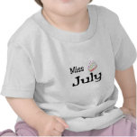 Miss July t-shirts