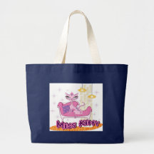 Miss Ktty Lounge Jumbo Tote Canvas Bag