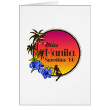 Miss Manila Sunshine '80 - Temptation Island Greeting Card