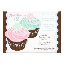 Miss 'N Nick Popular Cupcake Invitation