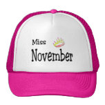 Miss November Mesh Hats