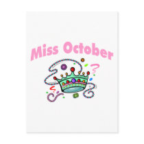 Miss October (2) Postcard