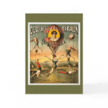 Miss Stena Flying Trapese Vintage Circus Poster cards