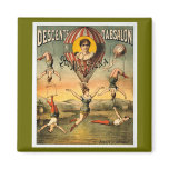 Miss Stena Flying Trapese Vintage Circus Poster Fridge Magnet