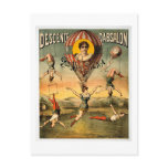Miss Stena Flying Trapese Vintage Circus Poster Postcard