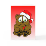 miss you beary much greeting card