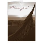 Miss you! greeting card