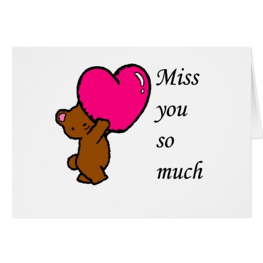 miss you greeting card zazzle miss you greeting card zazzle