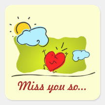Miss you so... stickers