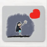 Missing heart mousepads