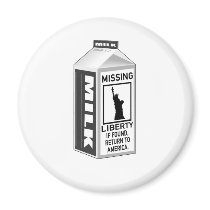 Missing Liberty Milk Carton Fridge Magnets