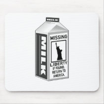 Missing Liberty Milk Carton Mouse Pads