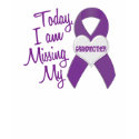 Missing My Grandmother 1 (Purple Ribbon) t-shirts